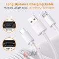 3m/5m/8m/10m extra long USB Type C charging cable fast charging cable data cable for Samsung Xiaomi Huawei Android phone univers. 