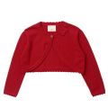 Bow Red Kids Cardigan Sweater Girl Outerwear Long Sleeve Cotton Girls Jacket For 2 4 6 8 10 12 13 Years Old Children Clothes.