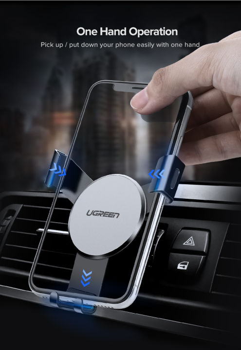 U%20GREEN%20LP130%20Gravity%20Drive%20Car%20Mount%20for%20Mobile%20Smartphone%20Support%20Cell%20Phone%20Stand%20for%20iPhone%2013%2012%20Pro%20Auto-Clamp%20Firm%20Grip%20Universal%20Fit%20Mobile%20Stand%20#40907%20-%20Image%203