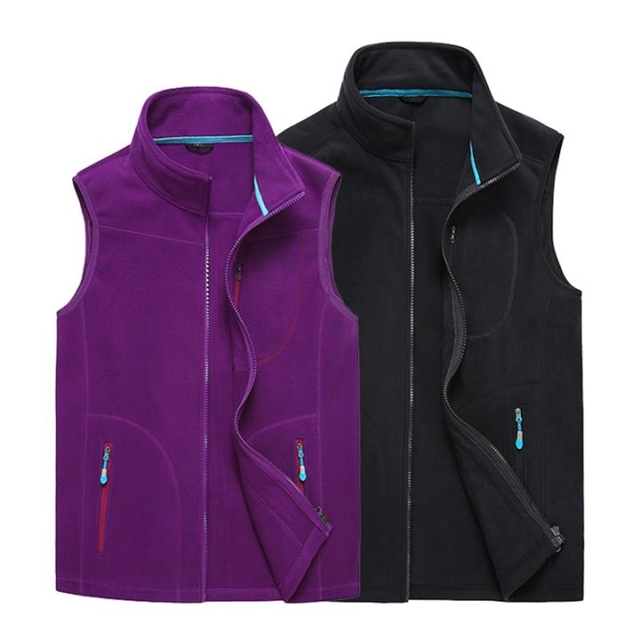 Men/Women%20Autumn/Winter%20Hiking%20Vest%20with%20ckets%20Outdoor%20Fleece%20Climbing%20Trekking%20Camping%20%20Casual%20Top-women%20rose%20red%20-%20Image%203
