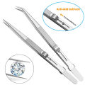 Multi-purpose Stainless Steel Tweezers Adjustable Slide Lock Anti-Static Tweezers Jewelry Making Tool For Electronic Component Repair Tools Clamping Diamond Jewelry Tools. 