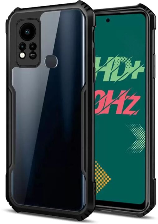 Back%20Cover%20for%20Infinix%20Hot%2011s%20(Transparent,Black)%20-%20Image%202