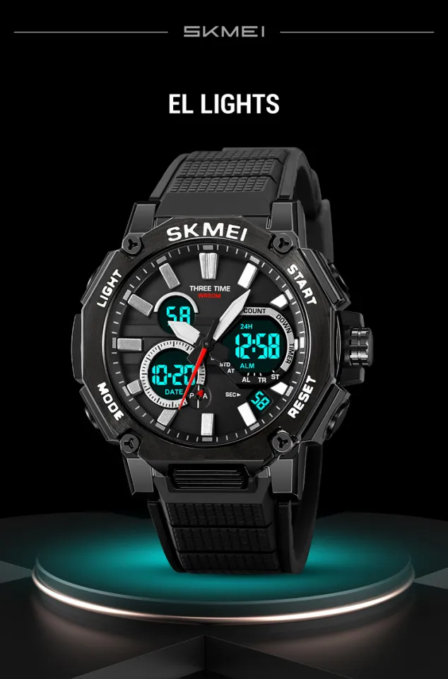 Skmei Men Digital Watch Sports Waterproof Stopwatch Wristwatch