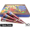 12pcs Mehendi Cone by Kaveri Mehendi - mehedi design sticker paper. 