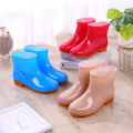 Fashion short tube rain boots for women adult outdoor anti slip warm rain boots soft sole waterproof shoes work rubber shoes galoshes galoshes wholesale. 