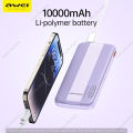 Awei P20K 10000mAh Powerbank 2.4A Slim PowerBank Dual Output. 