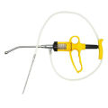 Automatic Veterinary Continuous Syringe Injector 5ml Animal livestock Injection with Drench Needle For Poultry cattle/sheep/chicken/pet.