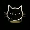 3D LED Note Board USB Message Board with Pen Creative Valentine's Day Acrylic Lamp Night Lights Gifts Bedroom Desk Lamp Romantic Occasion Festive Room Decoration. 