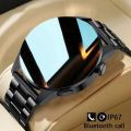 LIGE BW0256 New Bluetooth Call Smart Watch Men Full Touch Sport Fitness Watches Heart Rate Steel Band Smartwatch Android iOS with extra Silicon strap. 