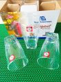 Crystal Clear transparent Beautiful unique design Water /Drinking /Coke / Sorbat/Milk/ Lassi/ premium glass Set 6 Pieces Model N96T. 