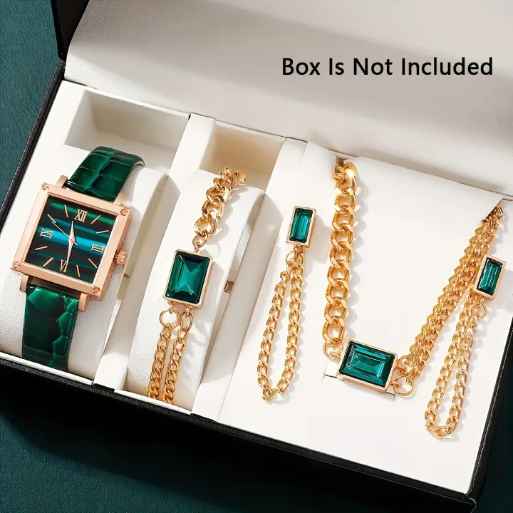 Ladies%20Fashion%205pcs%20Square%20Dial%20Wristwatch%20Set%20Women's%20PU%20Leather%20Strap%20Watch%20and%20Matching%20Jewelry%20Girl%20Waterproof%20and%20Durable%20Watches%20-%20Image%202