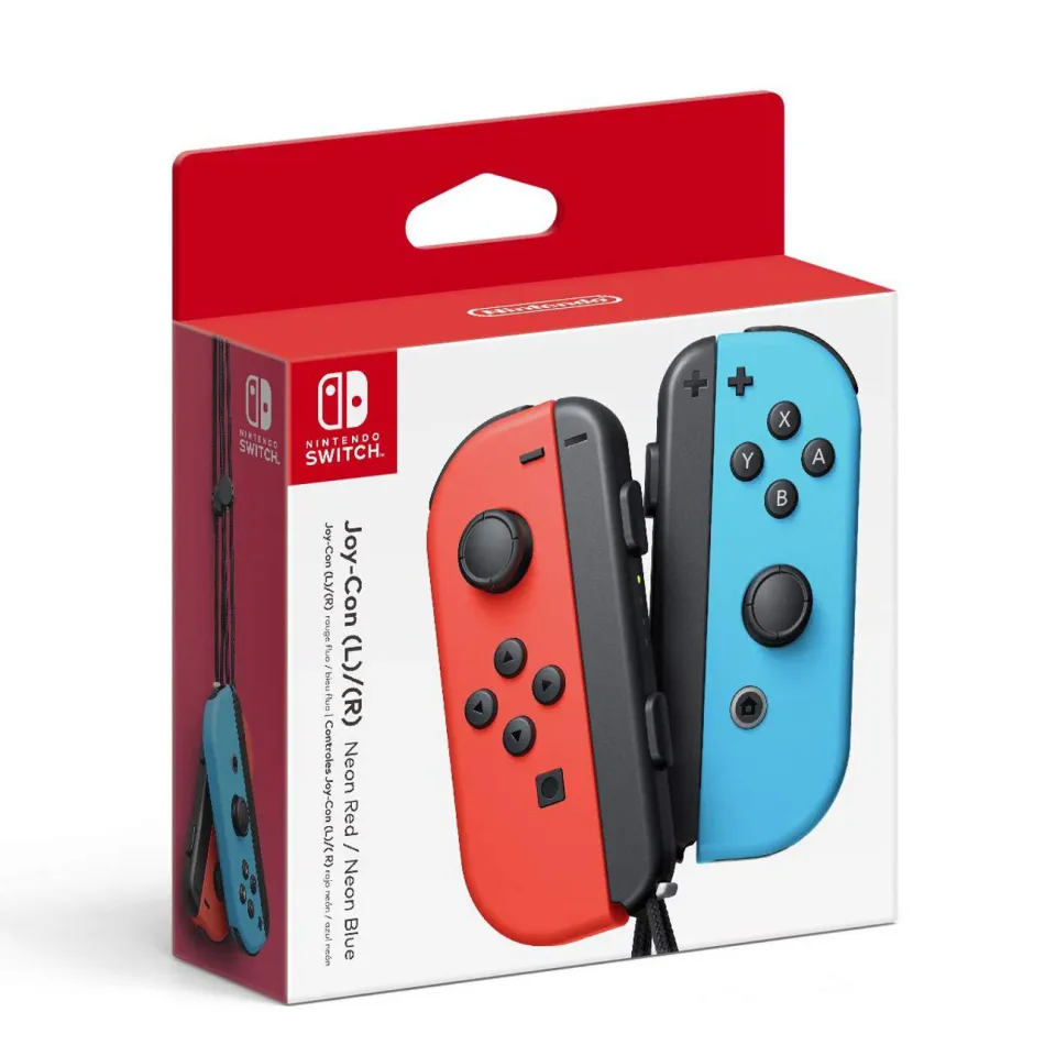 Nintendo Switch Neon Red (L) Neon Blue (R) Joy-Con Controller