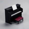 Dollhouse Piano with Stool Set for 1/12 Dollhouse Room Box Room. 