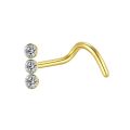 1Pcs Surgical Steel Crystal Nose Piercing Rings And Studs Nose Stud L Shape Zircon Nose Ring Indian Style Piercing Jewelry Nariz. 