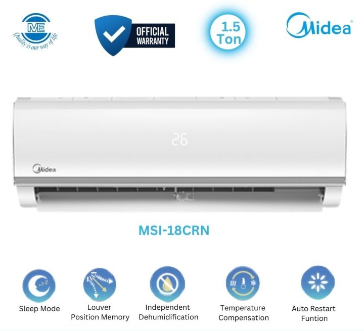 MIDEA 1.5 Ton Inverter AC | MSI-18CRN