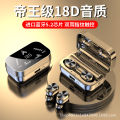 Cross-border new private model T16B wireless bluetooth headset in-ear TWS touch running sports HD mirror 5.2.