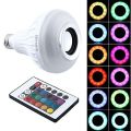 Smart LED Bluetooth Music Bulb – RGB Remote Control AC Lamp with Built-in Speaker.