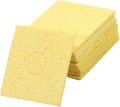 2pcs Soldering Sponge 60mm x 60mm for Iron Tips, Soldering Iron Cleaning Sponge Solder Tip Welding Clean Pads, Yellow Square. 