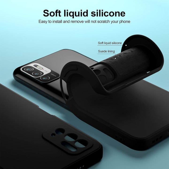 Xiaomi%20Poco%20M3%20Pro%205G%20Silicone%20Matte%20Flexible%20Soft%20Phone%20Case%20-%20Black%20-%20Phone%20Back%20Cover%20-%20Image%203