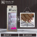 Everly Beauties 24Pcs Fake Nails Set with Sticker Glue - Trendy Nail Art Kit. 