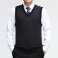 EICHOS High Quality Classic Sweater Vest Men V-neck Pullover Men Business Formal Fashion Plaid Sleeveless Men Knitted Sweater. 