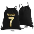 CR7 Cristiano Ronaldo Backpacks Casual Portable Drawstring Bags Drawstring Bundle Pocket Shoes Bag Book Bags For Travel Students. 