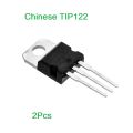2Pcs- CHINESE TIP122 Transistor TIP122 IC 100V 5A 65W TIP122 NPN Transistor Amplifier TO-220 Bipolar Transistor 3 Pin Leads. 