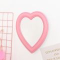 NYT Love Mirror Desktop Makeup Mirror Wall Mounted Dual-Use Vanity Mirror Girl Room Wall Decor Heart-Shaped Mirrorpink S.
