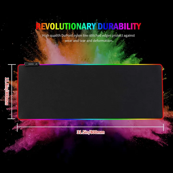 Rgb%20Gaming%20Mouse%20Pad%20Mat%20(300*800Mm)%204Mm%20Thick%20-%20Mouse%20Pad%20-%20Image%205