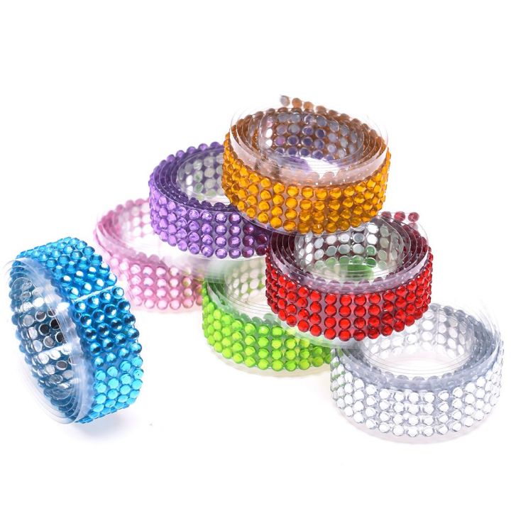 Sticker%20Tape%20Nice%20Bling%20Self-Adhesive%20Acrylic%20Rhinestones%20Stick%20On%20Scrapbooking%20-%20Image%205