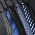 Men Classic Business Tie Formal Attire Cravat Fashion Daily Necktie Accessories Stripe Jacquard Necktie Wedding Party Gift.