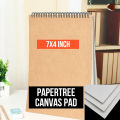 Paper Tree MiNi Canvas Pad For Acrylic, Water and Oil Color - 7X4 INCH. 
