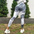 【NEW】 Yoga Leggings For Fitness Women Sport Tights Seamless Scrunch Butt Legging High Waist Sportswear Tie Dye Workout Tights Gym Pant.