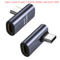 Lightning to Type-C Converter Mobile Phone Adapter USB-A to Type-C and Type-C to Type-C PD Fast Charging Mid Side Bend OTG Converter for iPhone/iPad. 
