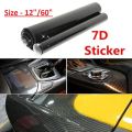 7D Glossy Sticker Carbon Fiber Style PCV Car Interior/Exterior Sticker - 12"/60". 
