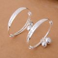 2pcs Adjustable 925 Sterling Silver Bracelet Bangle for Children Baby Girls Boys Toddlers - intl. 