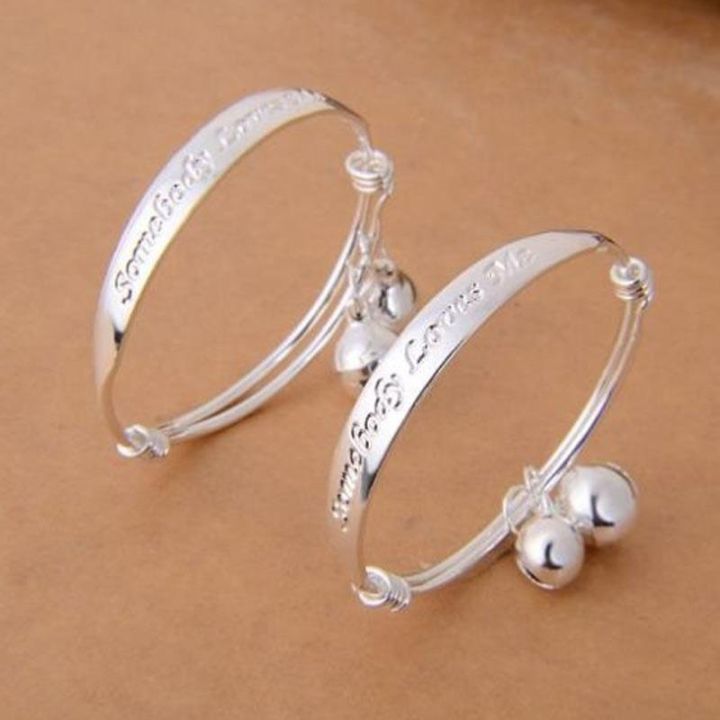 2pcs%20Adjustable%20925%20Sterling%20Silver%20Bracelet%20Bangle%20for%20Children%20Baby%20Girls%20Boys%20Toddlers%20-%20intl%20-%20Image%204