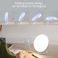 GC Therapy Lamp Round Sad Night Light UV Free Daylight 5 Levels Brightness Adjustable 4 Timers And Memory Function Light For Blue Mood. 