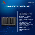 Synology 6 bay NAS DiskStation DS1621+ (Diskless). 