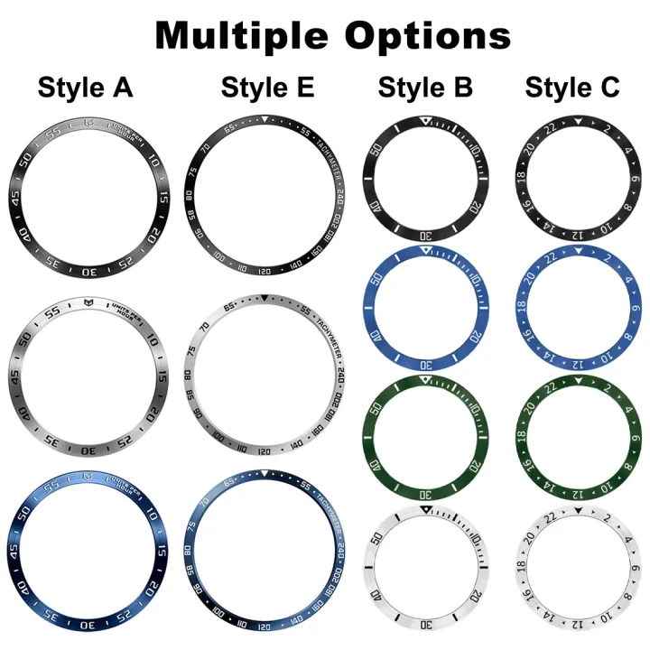 Style%20A%20Watch%20Dial%20Stainless%20Steel%20Bezel%20Ring%20Cover%20For%20Samsung%20Galaxy%20Watch%207%2044mm%20-%20Image%204