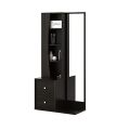 RK Stylish Black Dressing Table with Storage Cabinet and Drawers.