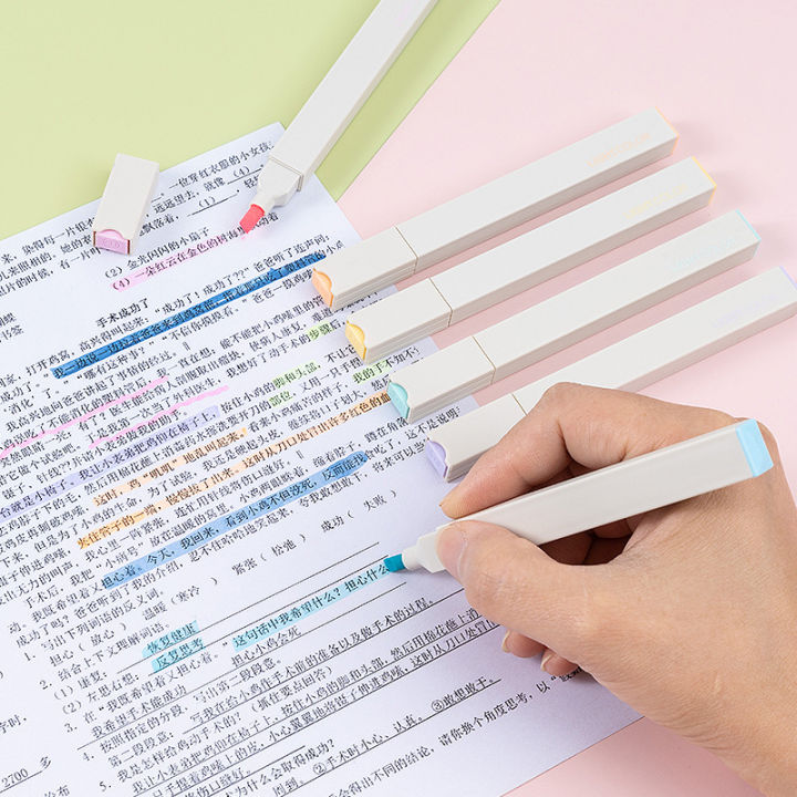 6%20pcs/Pastel%20highlighters/Stationery/Pastel%20markers/Water-based%20markers/Inexpensive%20text%20highlighters%20f0643%20-%20Image%203