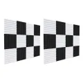 24 Pcs Acoustic Foam Board,Sound Insulation Sound Wedges Sound Insulation Pad,for Studio Ceiling Game Room,2.5X30X30cm.