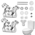Toilet Seat Hinges Replacement Accessories Toilet Lid Hinges with Soft-Close Mechanism,Toilet Lid Hinges for All Toilet Seats. 