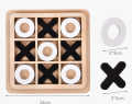 Wooden XO Tic Tac Toe Game Board Entertainment, Great Gift For.