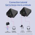 SK750 Wireless Lavalier Single Microphone Transmitter Receiver for Phone DSLR Camera Smartphone 2.4GHz Wireless Mic Record.