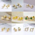 Fashion Gold Color Butterfly Tragus Piercings for The Ear Helix Stud Earrings for Women Tibetan Charm Ear Bone Piercing Jewelry. 