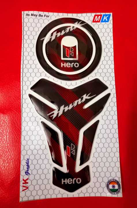 Hero hunk 150 bike tank protector sticker or Tank Pad