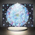 Decor Living 79*59'' Twin Zodiac Astrology Tapestry Wall Hanging Mandala Tapestries Bedspread. 