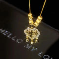 Douyin Live Broadcast Temperament Niche Golden Titanium Steel Necklace Summer Versatile Girls Clavicle Chain Simple INS Style. 